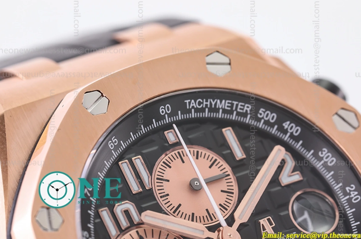 Audemars 42MM 26470OR Black LE Oak 2019 Offshore RG Royal JF Piguet- A3126 0130